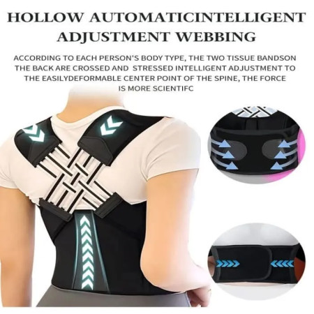 Adjustable back posture corrector belt